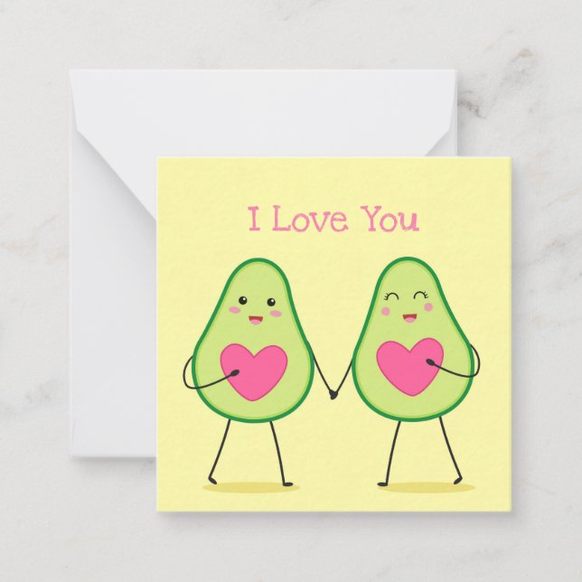 Carte De Correspondance Jolie Saint-Valentin (Devant)