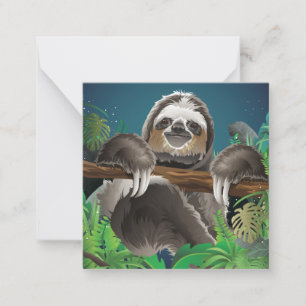 Carte De Correspondance Jolie Sloth