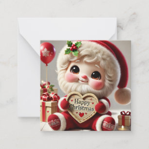 Carte De Correspondance Jote Père Noël Salutation de Noël