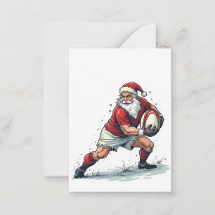 Carte De Correspondance Jouer au football fantastique de Noël en étant le
