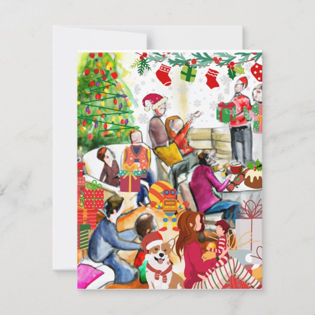 Carte De Correspondance Jour Noël (Devant)