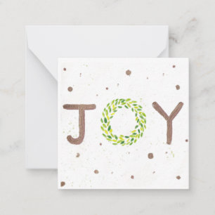 Carte De Correspondance Joy Christmas Card