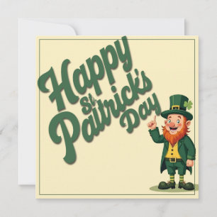 Carte De Correspondance Joyeuse Saint-Patrick Mignon Lutins