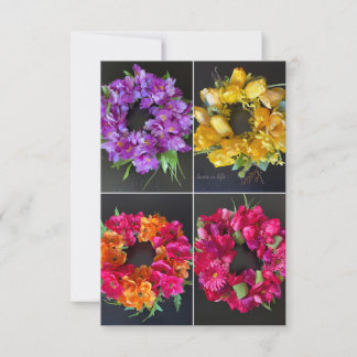 Carte De Correspondance Joyeuses couronnes printanières