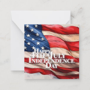 Carte De Correspondance Joyeux 4 juillet - Jour de l'Indépendance