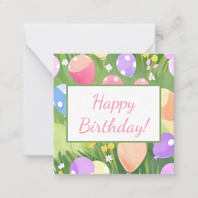 Carte De Correspondance Joyeux Anniversaire ! (Devant)