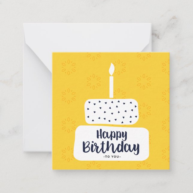 Carte De Correspondance Joyeux anniversaire (Devant)