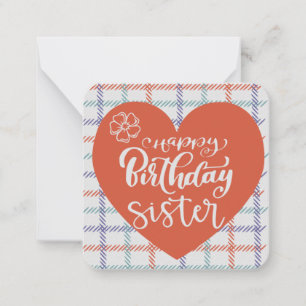 Carte De Correspondance Joyeux Anniversaire Sœur