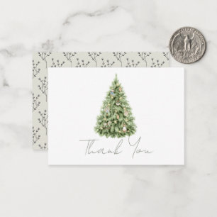 Carte De Correspondance Joyeux Baby shower d'arbre de Noël