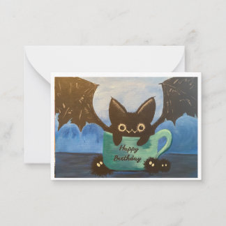 Carte De Correspondance Joyeux chauve-souris d'anniversaire