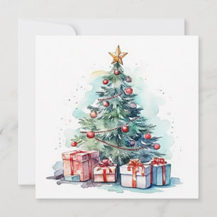 Carte De Correspondance "Joyeux et lumineux : Joyeuses fêtes de Noël"