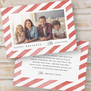 Carte De Correspondance Joyeux Joyeux Jours de Noël Photo de famille
