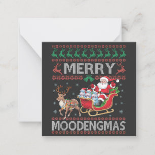 Carte De Correspondance Joyeux MooDengmas Moo Deng Noël Santa Hippo