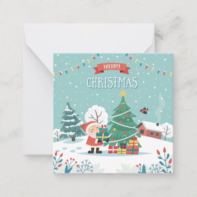 Carte De Correspondance Joyeux Noël (Devant)