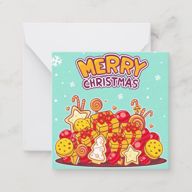 Carte De Correspondance Joyeux Noël (Devant)