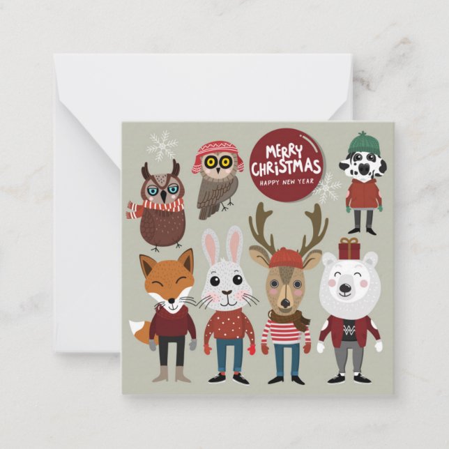 Carte De Correspondance Joyeux Noël (Devant)