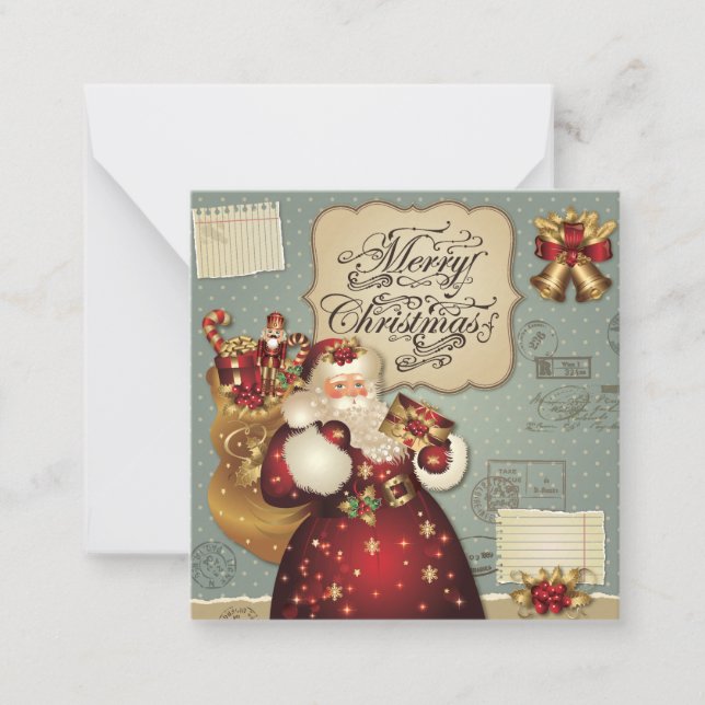 Carte De Correspondance Joyeux Noël (Devant)