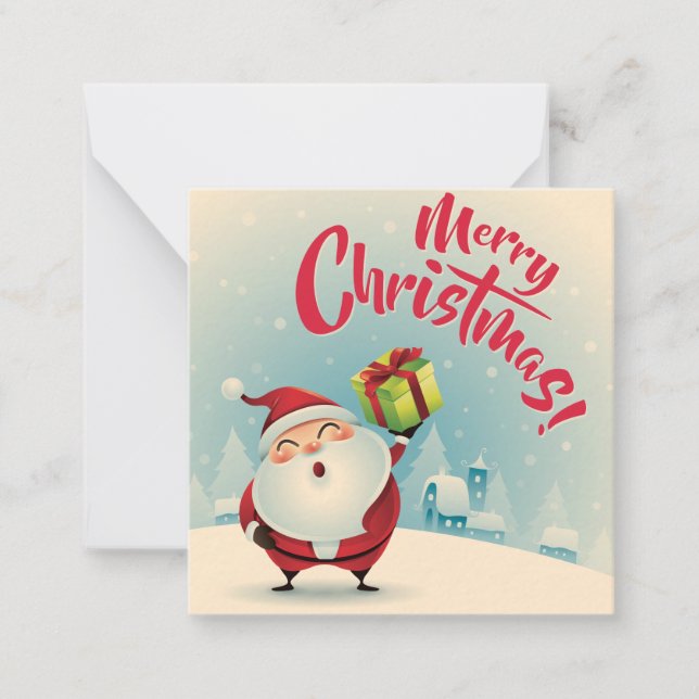 Carte De Correspondance Joyeux Noël (Devant)