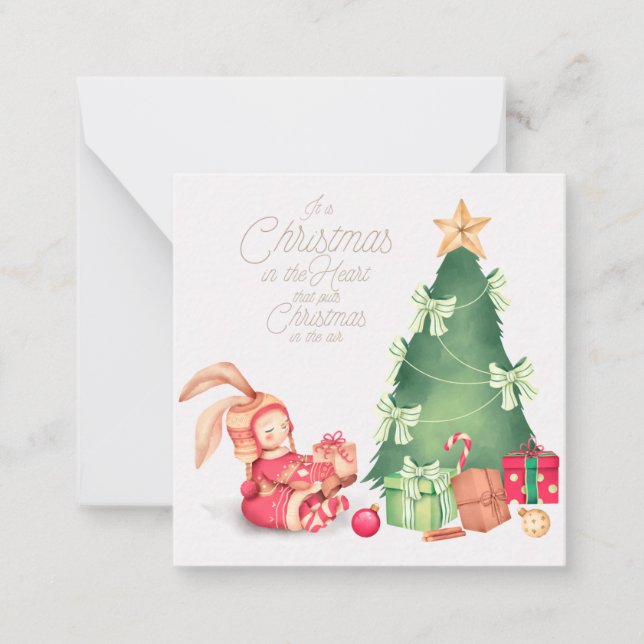 Carte De Correspondance Joyeux Noël (Devant)