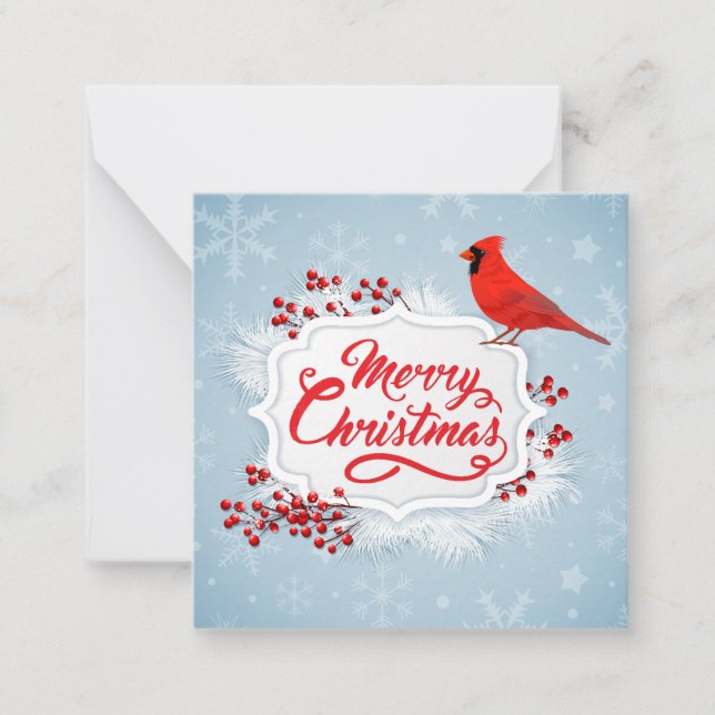 Carte De Correspondance Joyeux Noël (Devant)