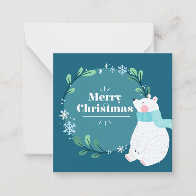 Carte De Correspondance Joyeux Noël (Devant)