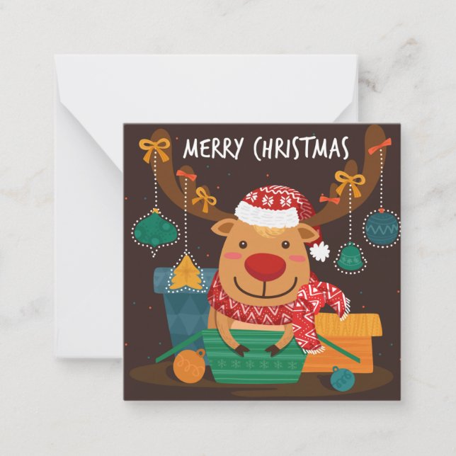 Carte De Correspondance Joyeux Noël (Devant)