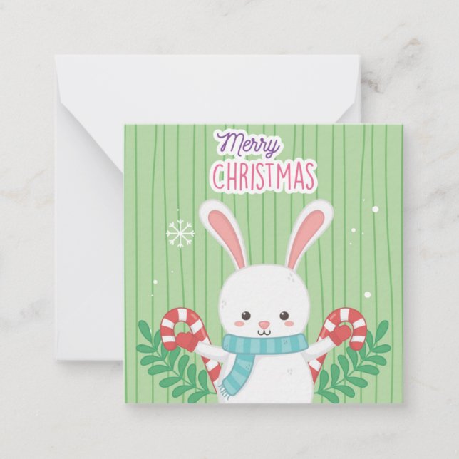 Carte De Correspondance Joyeux Noël (Devant)