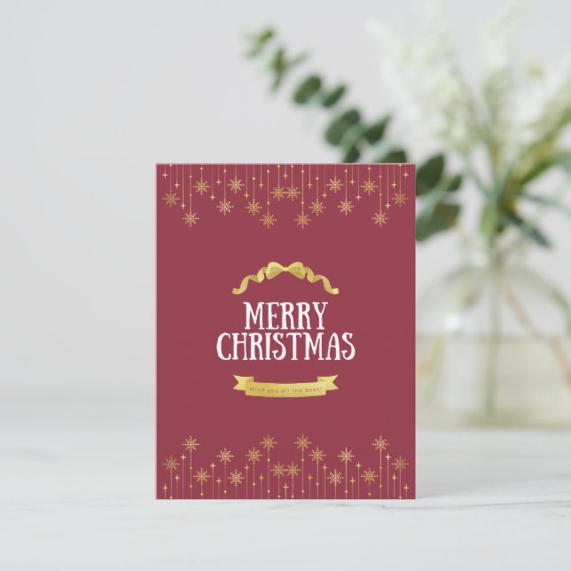Carte De Correspondance Joyeux Noël (Debout devant)