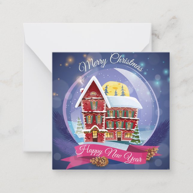 Carte De Correspondance Joyeux Noël/Bonne année (Devant)