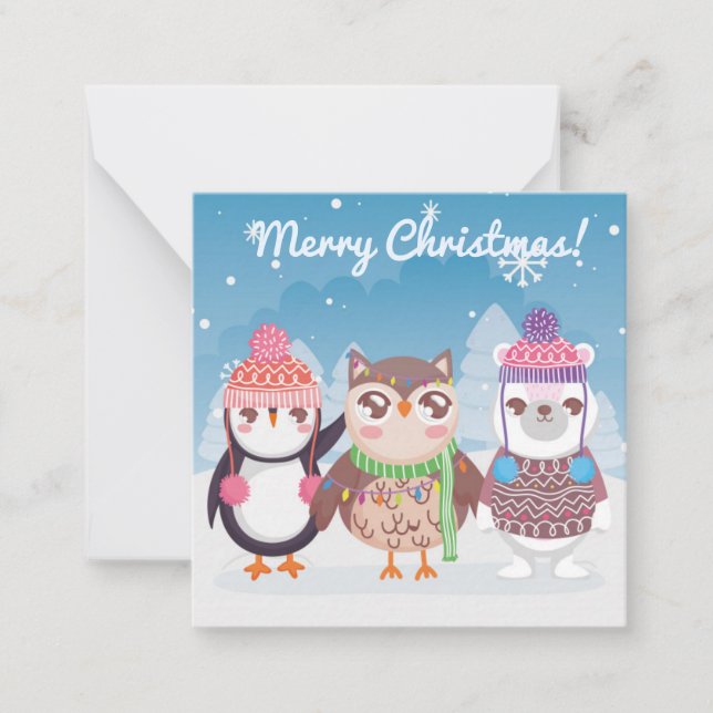 Carte De Correspondance Joyeux Noël/Bonne Année (Devant)