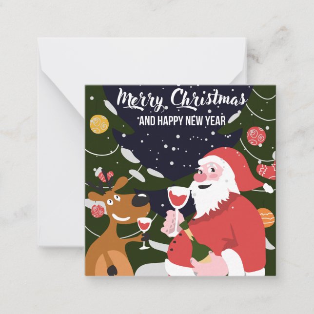 Carte De Correspondance Joyeux Noël/Bonne fête (Devant)