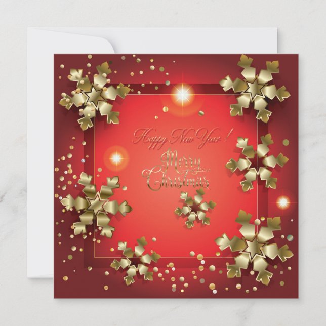 Carte De Correspondance Joyeux Noël et Bonne Année ! XMAS 2026 (Devant)