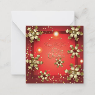 Carte De Correspondance Joyeux Noël et Bonne Année ! XMAS 2026