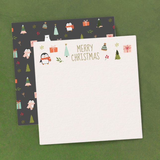 Carte De Correspondance Joyeux Noël mignon  (Créateur téléchargé)