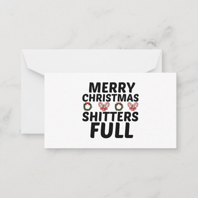 CARTE DE CORRESPONDANCE JOYEUX NOËL SALOPARDS À FOND (Devant)