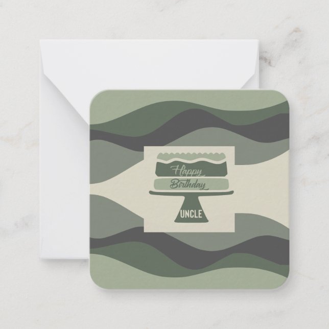 Carte De Correspondance Joyeux oncle d'anniversaire (Devant)