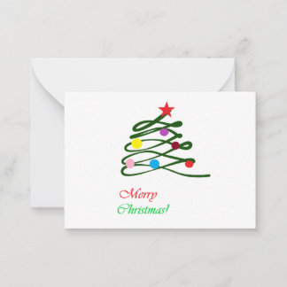 Carte De Correspondance Joyeux sapin de Noël