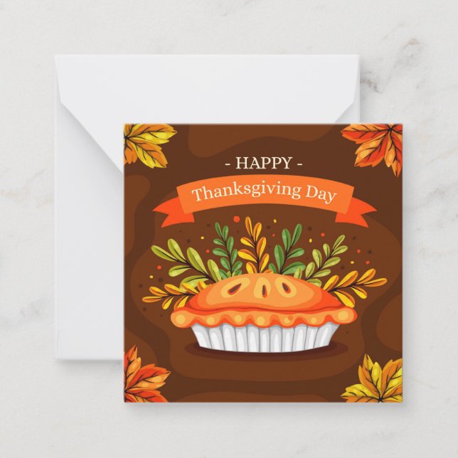 Carte De Correspondance Joyeux Thanksgiving (Devant)