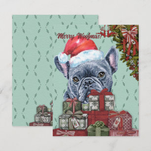 Carte De Correspondance Joyeux Woofmas ! Noël du Chien de Chien de Chien D