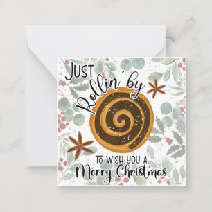 Carte De Correspondance juste en passant pour vous souhaiter un joyeux Noë
