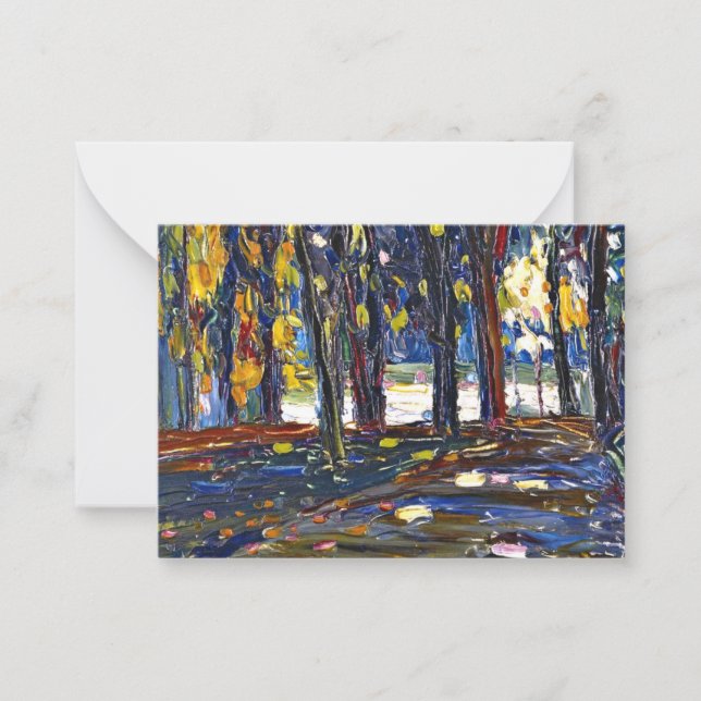 Carte De Correspondance Kandinsky - Dans le parc de St. Cloud - Automne II (Devant)