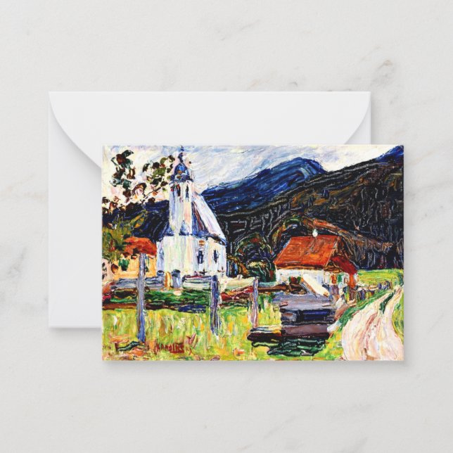 Carte De Correspondance Kandinsky - Kochel - Église du village (Devant)