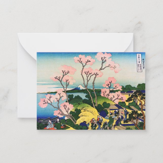 Carte De Correspondance Katsushika Hokusai - Gotenyama, Tokaido, Shinagawa (Devant)