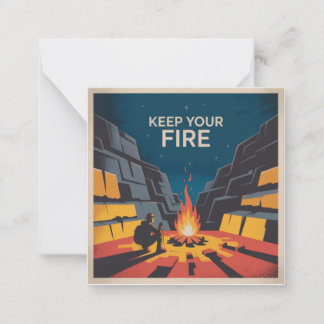 Carte De Correspondance Keep Your Fire