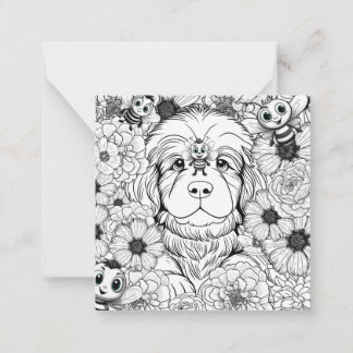 Carte De Correspondance Kids Classroom Valentines Bee Dog Puppy