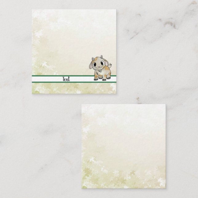 Carte De Correspondance kleine Ziege Post-it Klebezettel (Devant / Derrière)