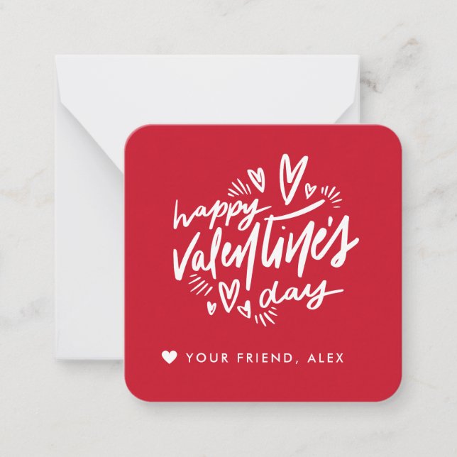 Carte De Correspondance la fête de la Saint-Valentin (Devant)