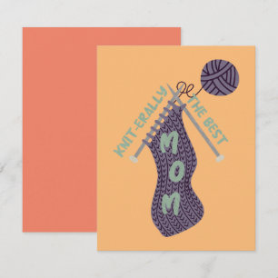 Carte De Correspondance La meilleure maman tricoteuse