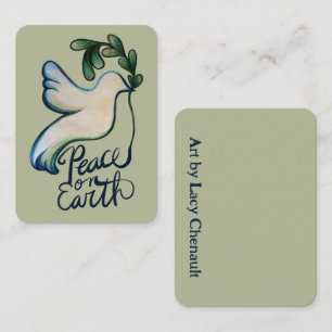 Carte De Correspondance La paix sur terre colombe de l'espoir art pacifiqu