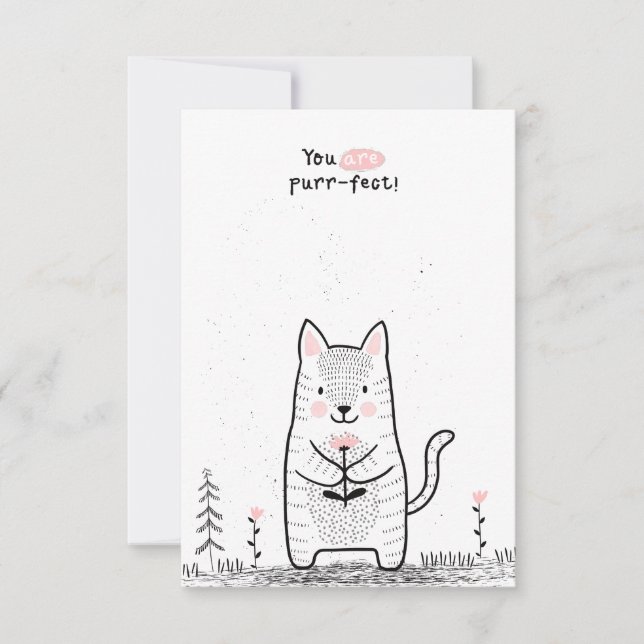 Carte De Correspondance La Saint-Valentin en classe  (Devant)